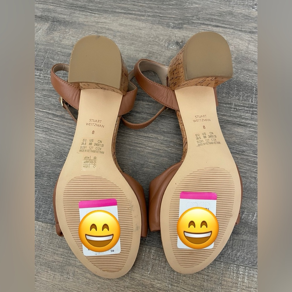 New Stuart Weitzman Everly Block Heel Sandal Size… - image 6